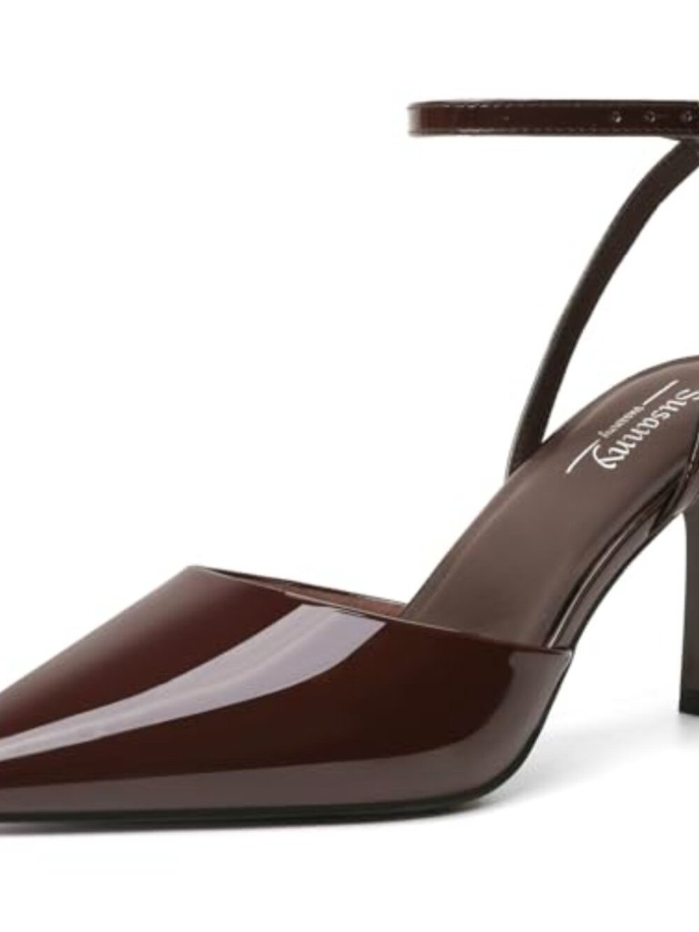 Susanny Heels for Women Stiletto Pointed Toe Ankle Strappy Adjustable Pump